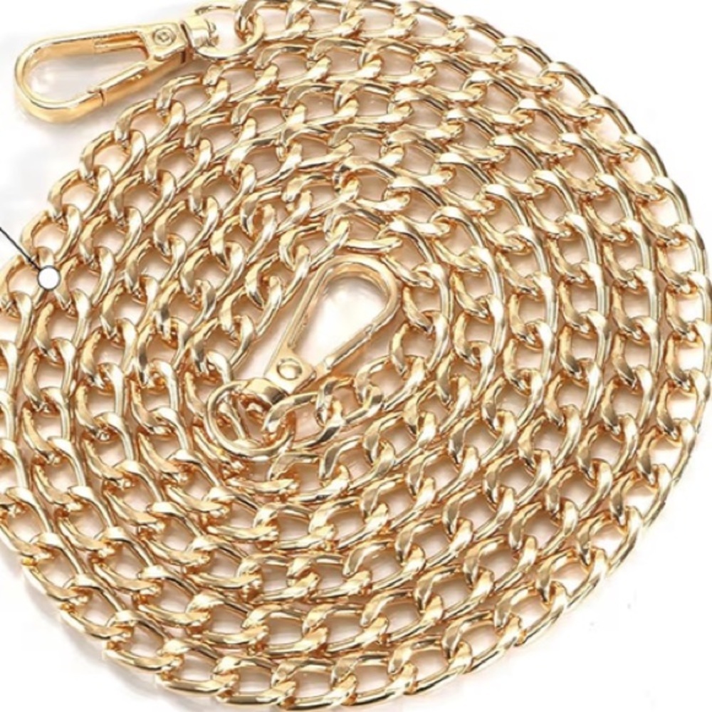 Gold Chain Strap for Women Bags 47 inches